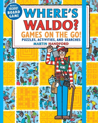 Where's Waldo? Games on the Go!: Puzzles, Activities, and Searches (a Compact, Travel-Size Hidden Object Activity Book with Mazes, Memory Games, Spot-The-Difference Challenges, & More) - 