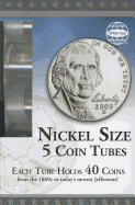 Whitman 5 Count Nickel Coin Tubes