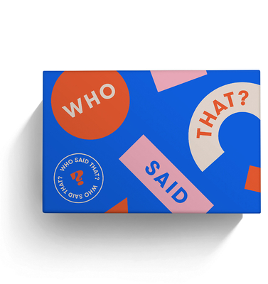 Who Said That?: A Game of Quotes 430 Cards - Smith Street Books