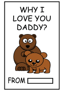 Why I Love You Daddy?: Fill in The Blank Gift for Daddy - Personalized Gift for Daddy- Father's Day gift, Daddy's Birthday Gift and Daddy's Christmas Gift