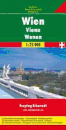 Wien: Freytag & Berndt Gesamtplan 1:25 000 Mit Vollstandigem Strassenverzeichnis, Wien-Innenstadt Mit Sehenswurdigkeiten, Verkehrsnetz Mit Haltestellen Durchfahrtsplan
