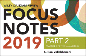 Wiley CIA Exam Review 2019 Focus Notes, Part 2: Practice of Internal Auditing