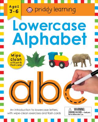 Wipe Clean Workbook: Lowercase Alphabet (Enclosed Spiral Binding): Ages 3-6; With Pen & Flash Cards - Priddy, Roger