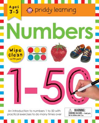 Wipe Clean Workbook: Numbers 1-50: Ages 3-5; Wipe-Clean with Pen - Priddy, Roger