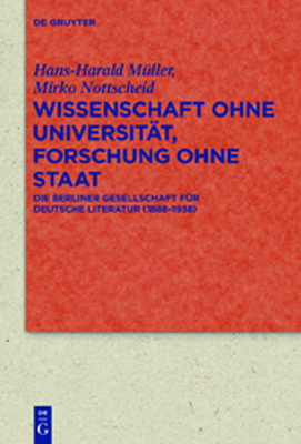 Wissenschaft Ohne Universit?t, Forschung Ohne Staat - M?ller, Hans-Harald, and Nottscheid, Mirko