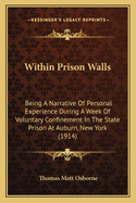 Within Prison Walls: Being A Narrative Of Personal Experience During A Week Of Voluntary Confinement In The State Prison At Auburn, New York (1914)