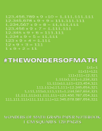 Wonders of Math Graph Paper Notebook 120 pages with 1 cm squares: 8.5 x 11 inch notebook with green cover, graph paper notebook with one centimeter squares, perfect bound, ideal for graphs, math sums, composition notebook or even journal