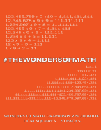 Wonders of Math Graph Paper Notebook 120 pages with 1 cm squares: 8.5 x 11 inch notebook with orange cover, graph paper notebook with one centimeter squares, perfect bound, ideal for graphs, math sums, composition notebook or even journal