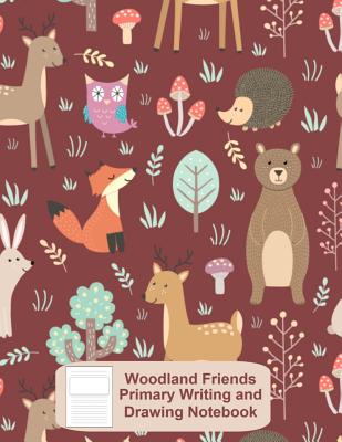 Woodland Friends Primary Writing and Drawing Notebook: 8.5 in X 11 in Composition Book Notebook, Primary, Grades K-2, Wide Ruled Paper, 120 Sheets (60 Pgs Front and Back) - Spring Hill Stationery