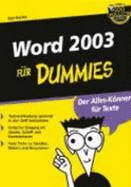 Word 2003 Fur Dummies