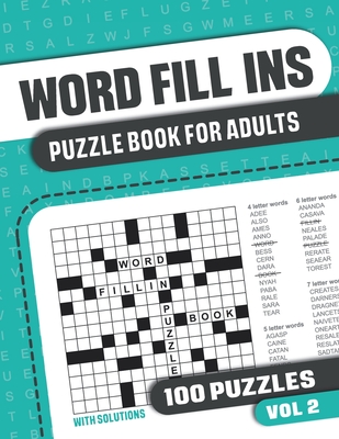 Word Fill Ins Puzzle Book for Adults: Fill in Puzzle Book with 100 Puzzles for Adults. Seniors and all Puzzle Book Fans - Vol 2 - Books, Visupuzzle