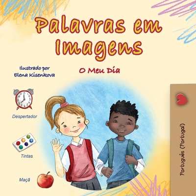 Words in Pictures - My Day (Portuguese Portugal Children's Book) - Books, Kidkiddos