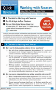 Work with Sources Using MLA with 2009 MLA Update: A Bedford/St. Martin's Quick Reference