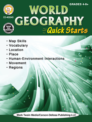 World Geography Quick Starts Workbook - Mark Twain Media (Editor)