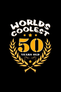World's coolest 50 years old: 6x9 50 Years - blank with numbers paper - notebook - notes