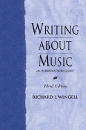 Writing about Music: An Introductory Guide
