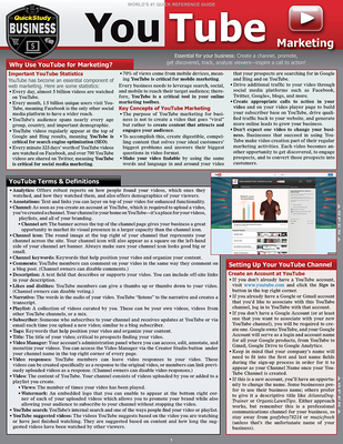 YouTube Marketing: a QuickStudy Laminated Reference Guide - Brooks, Rich, and Siano, Maria, PhD