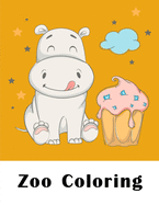 Zoo Coloring: Funny Coloring Animals Pages for Baby-2