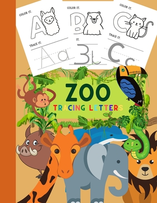 ZOO Letter Tracing: Beautiful Activity Book for Kids with ANIMALS - Design, Eva's