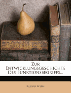 Zur Entwicklungsgeschichte Des Funktionsbegriffs.