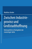 Zwischen Industrieprovinz Und Grostadthoffnung: Kulturpolitik Im Ruhrgebiet Der Zwanziger Jahre